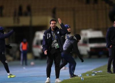 مربی استقلال: بدشانس بودیم، حق مان مقابل شهر خودرو پیروزی بود، ما یکی از همدل ترین تیم ها هستیم